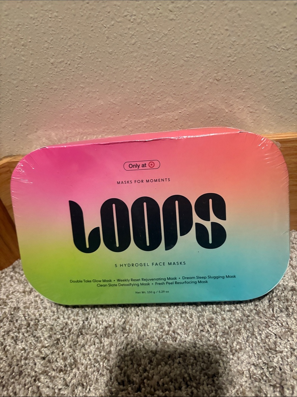 Loops Hydrogel Face Mask Set by Loops - Pink Multicolor